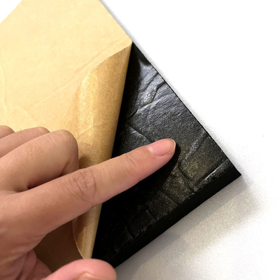 Black Self Adhesive EPDM Cellular Rubber Sheet Aluminum Foil Sticky Single Sided Foam