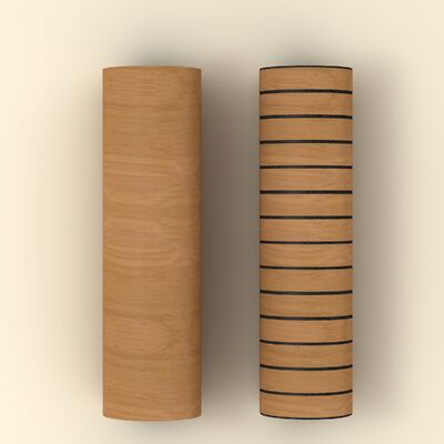 Pannelli a griglia flessibili autoadesivi con venature del legno per la decorazione di piccoli luoghi pubblici