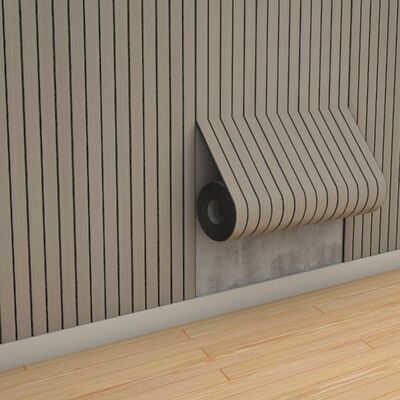 Pannelli murali a doghe in legno tenero con strato di schiuma IXPE per la decorazione domestica del benessere