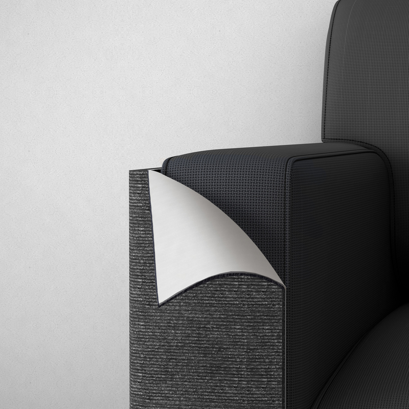 Tappeto tiragraffi autoadesivo nero per protezione tiragraffi in legno