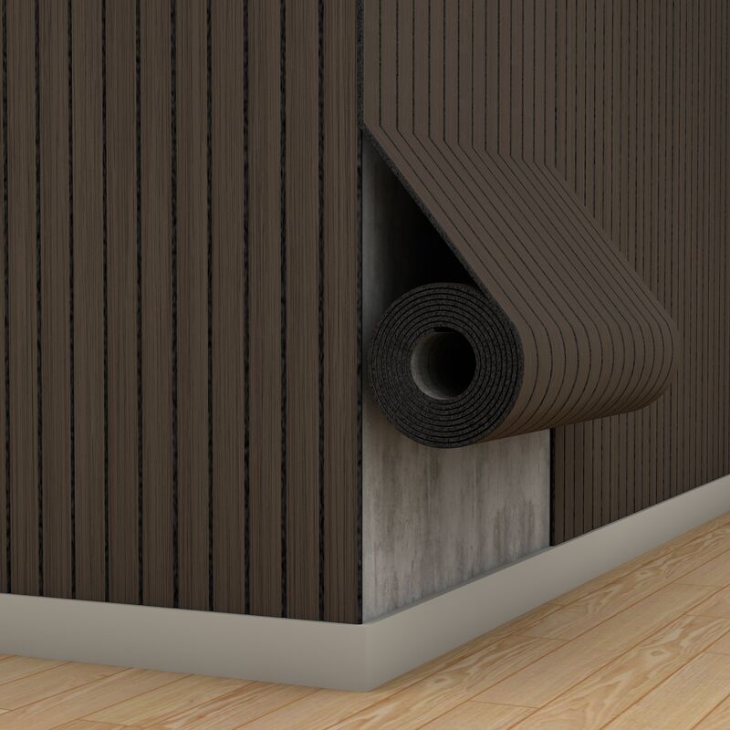 Carta da parati resistente alle macchie IXPE con griglia a doghe morbide per l'arredamento di edifici per uffici