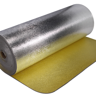 Materiale isolante per pareti di pavimenti in foglio di alluminio a doppio lato
